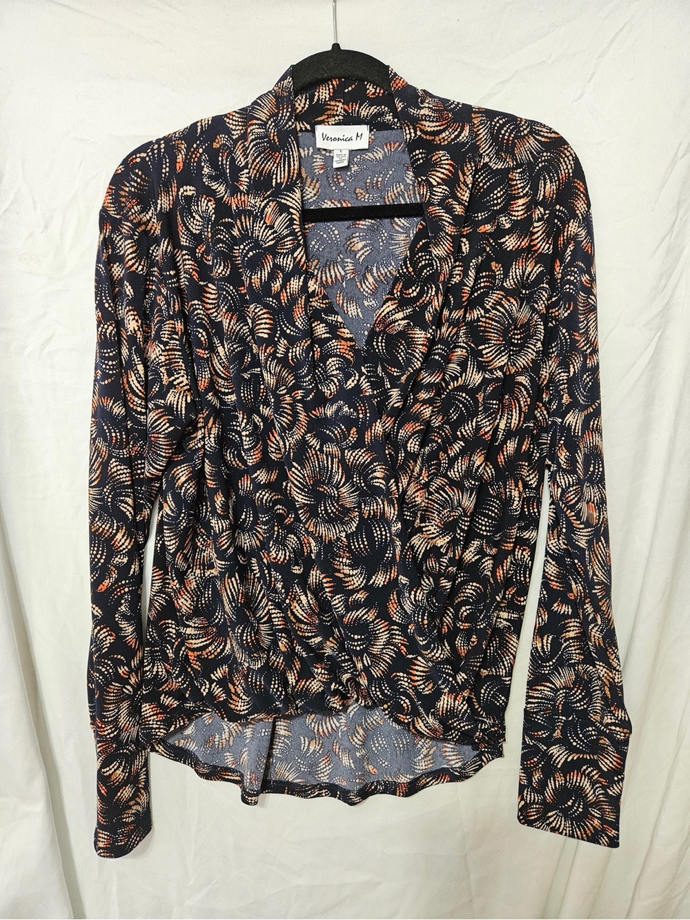 Veronica M Blouse “Ziza” Navy Print